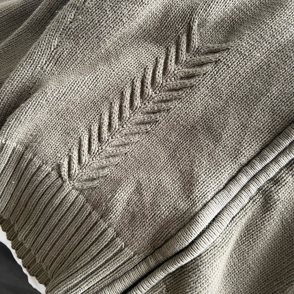 knitted high neck two way zipper jacket - Picture 4 of 5